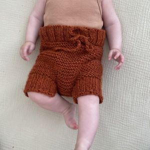 Hand Knit Baby Shorts